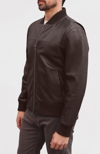 Leather Bomber Jacket