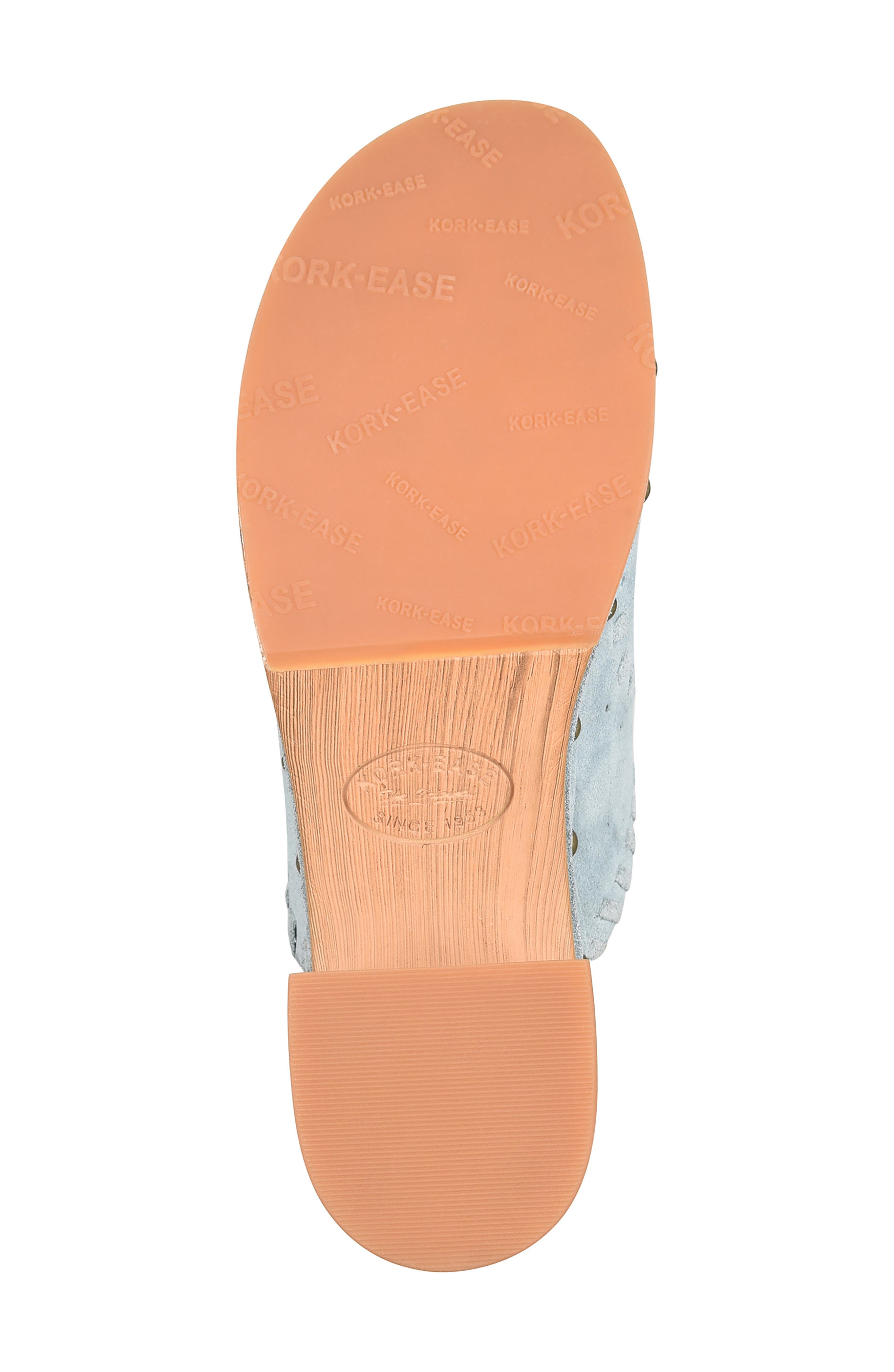 Tomika Perforated Clog, Alternate, color, LIGHT BLUE SUEDE