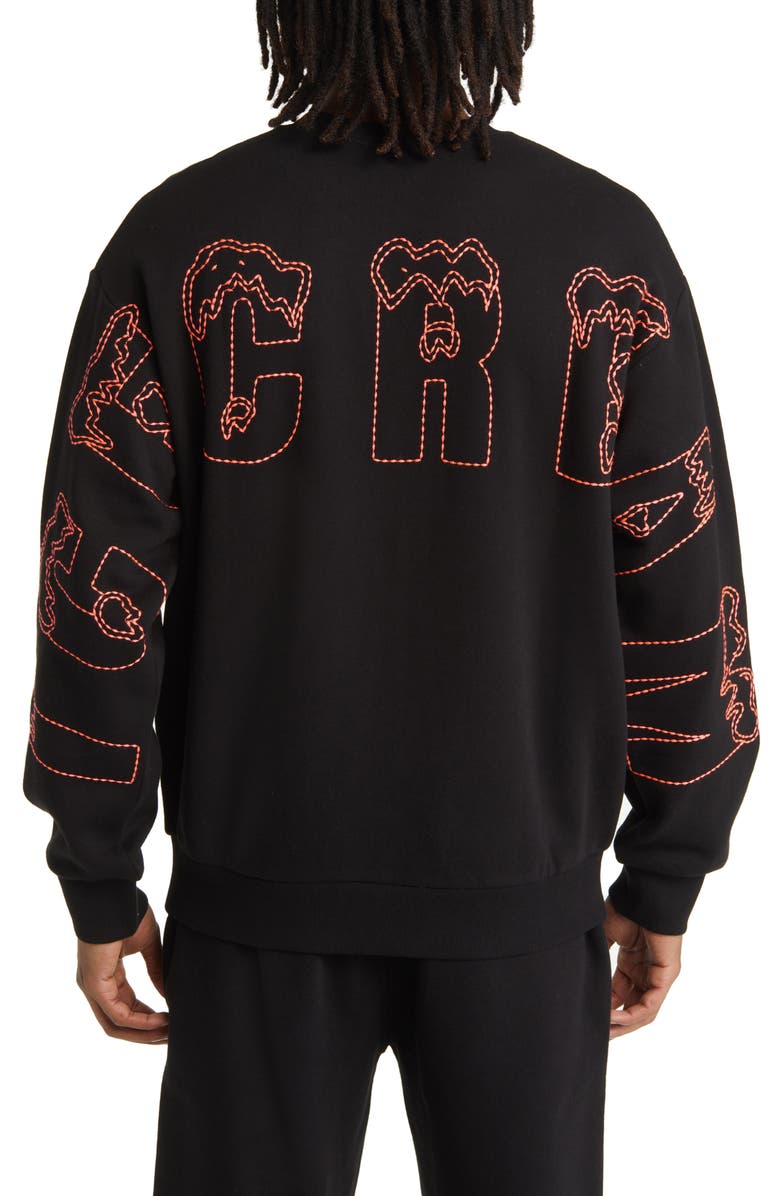 ICECREAM Cone Logo Embroidered Sweatshirt, Alternate, color, 