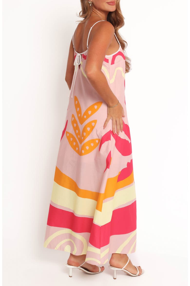 Sofia Sleeveless Maxi Dress, Alternate, color, PINK PALM