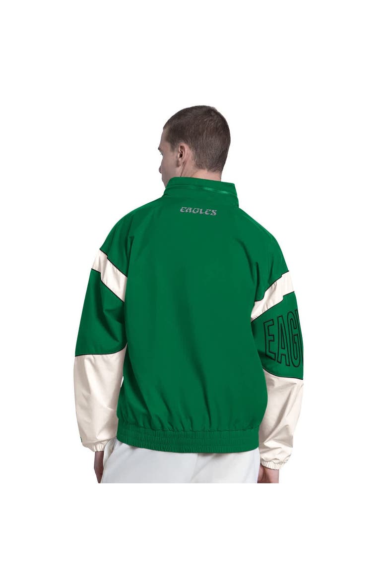 Men's Starter  Kelly Green Philadelphia Eagles The Gust Full-Zip Hooded Jacket, Alternate, color, Kelly Green