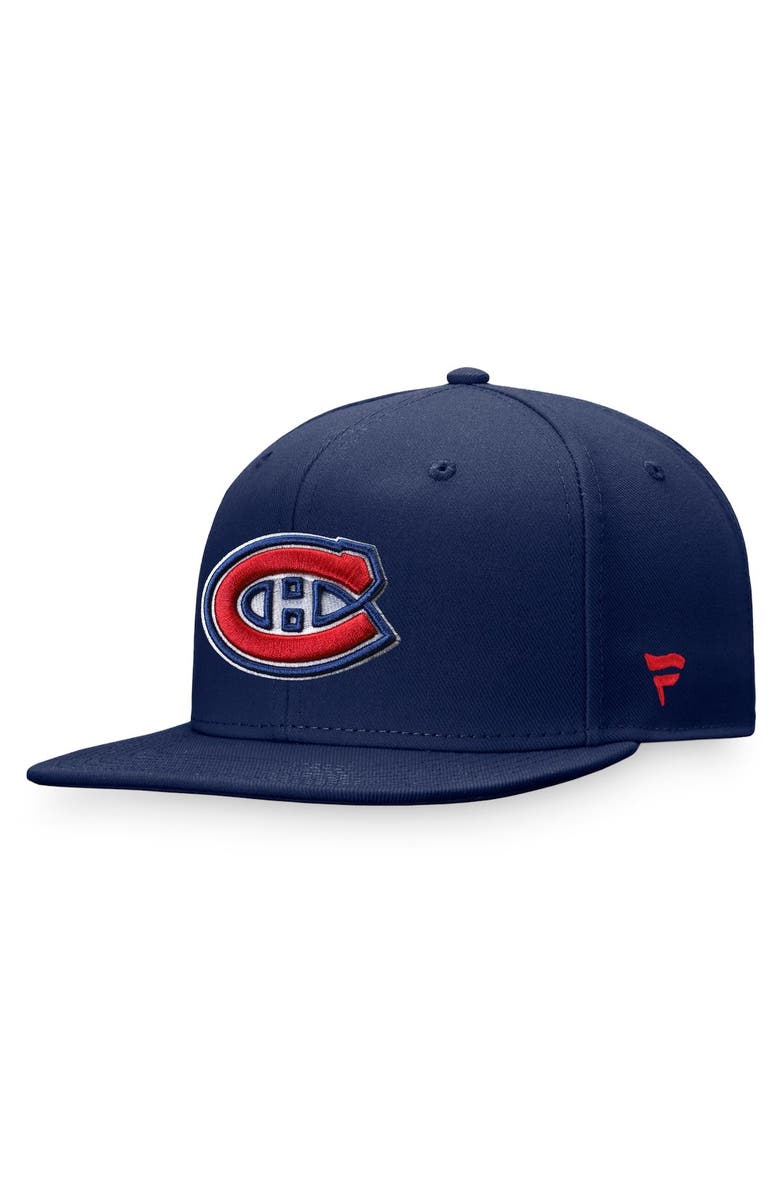 FANATICS Men's Fanatics Branded Navy Montreal Canadiens Core Primary Logo Fitted Hat, Main, color, 