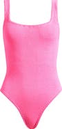 Hunza G Square Neck One-Piece Swimsuit