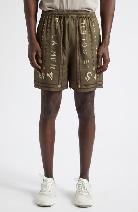 Club Printed Satin Shorts