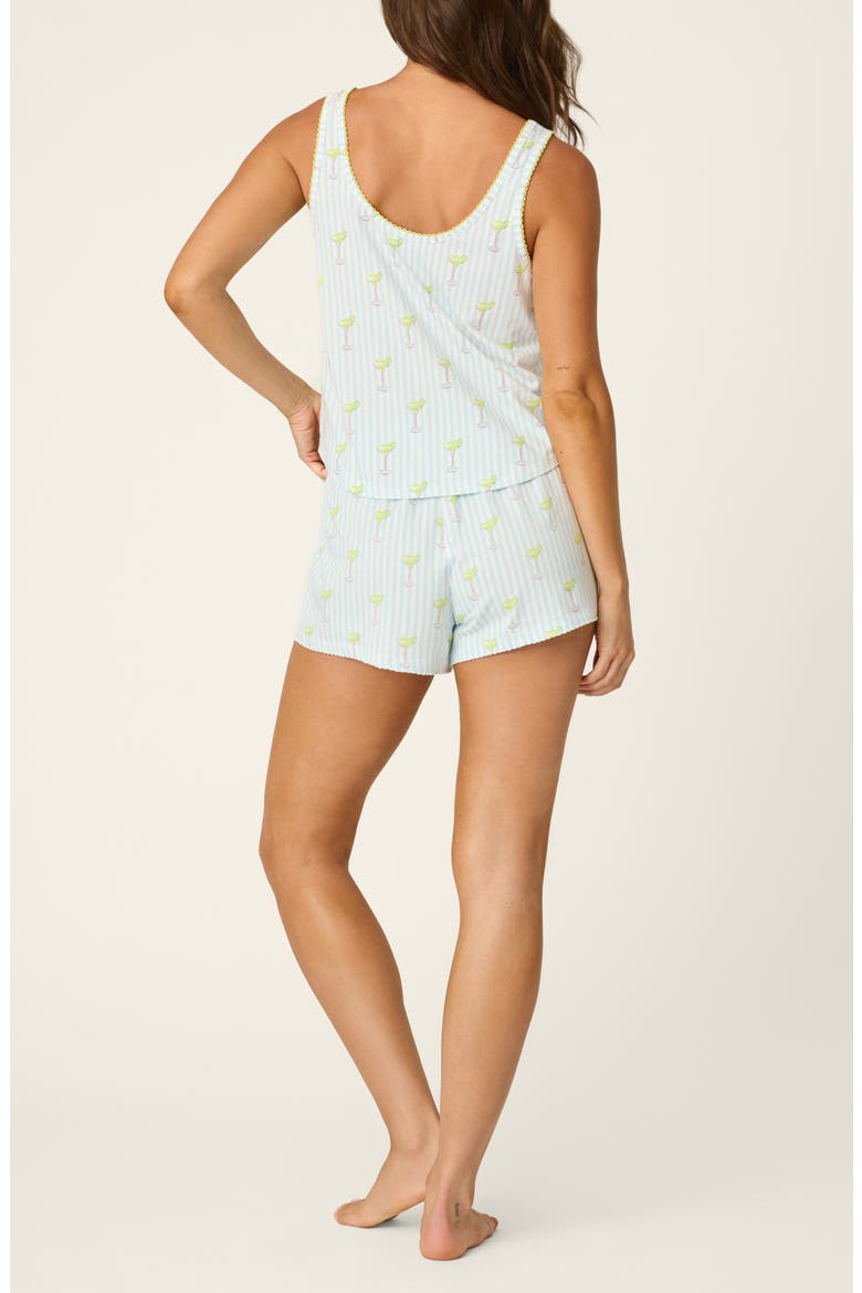 Playful Print Short Pajamas, Alternate, color, LIGHT BLUE