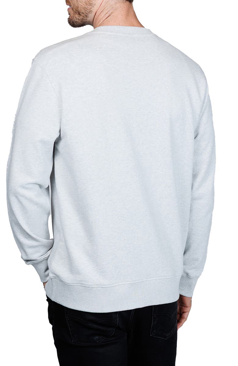 TailorByrd Cotton French Terry Crewneck Pullover, Alternate, color, Stone