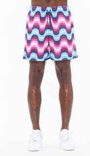 Cult of Individuality Zigzag Mesh Shorts