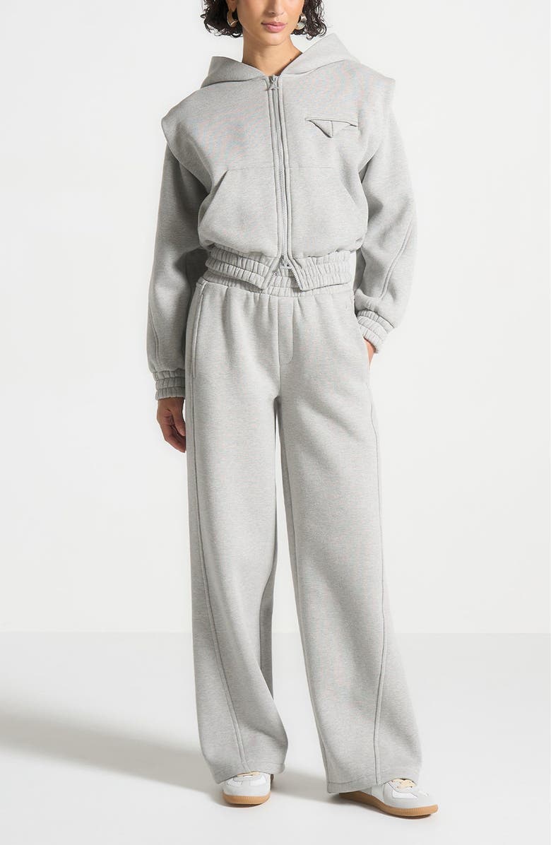 Manière De Voir Iris Relaxed Joggers, Alternate, color, Grey