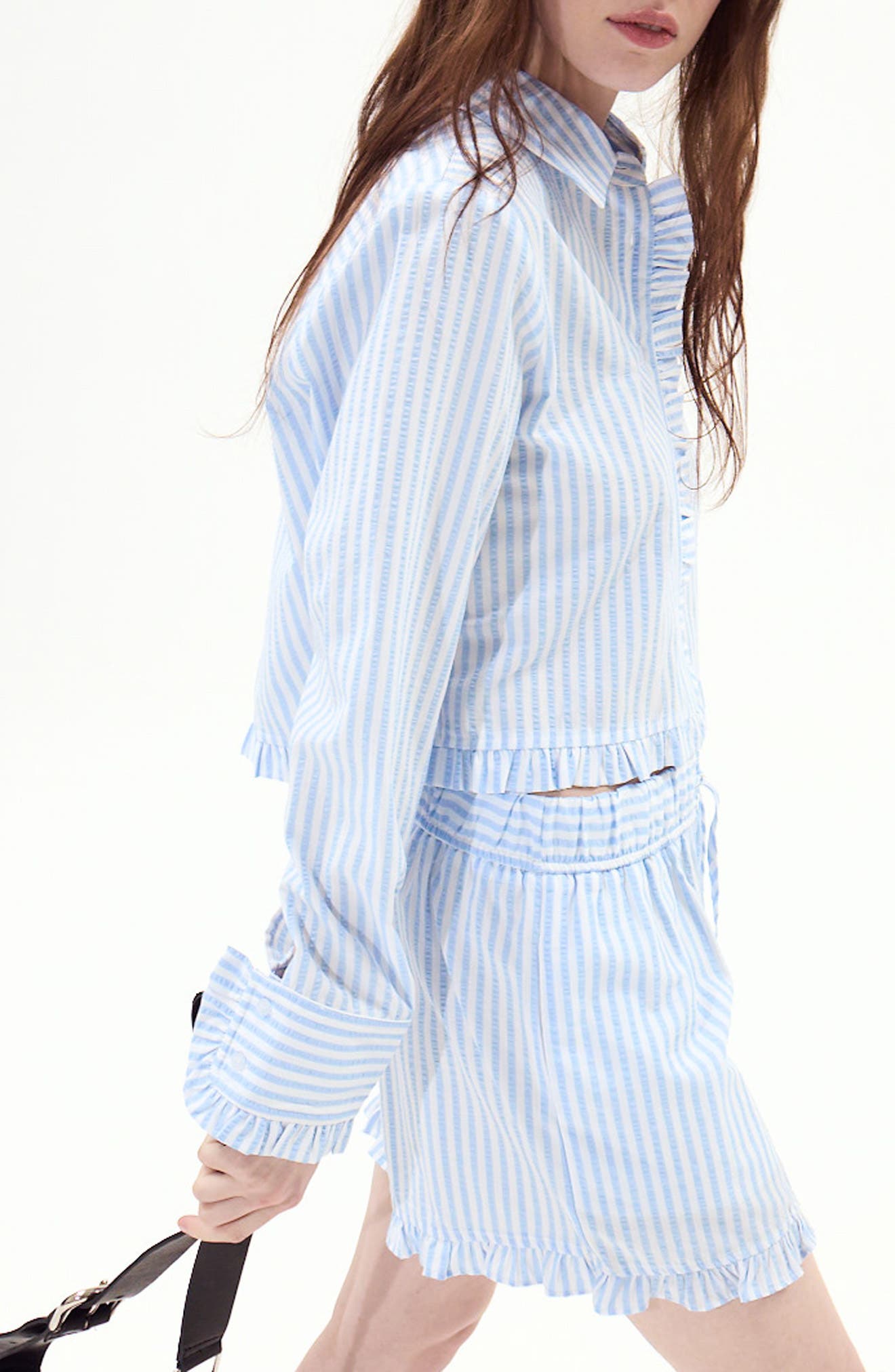 Split Crop Shirt - image 2