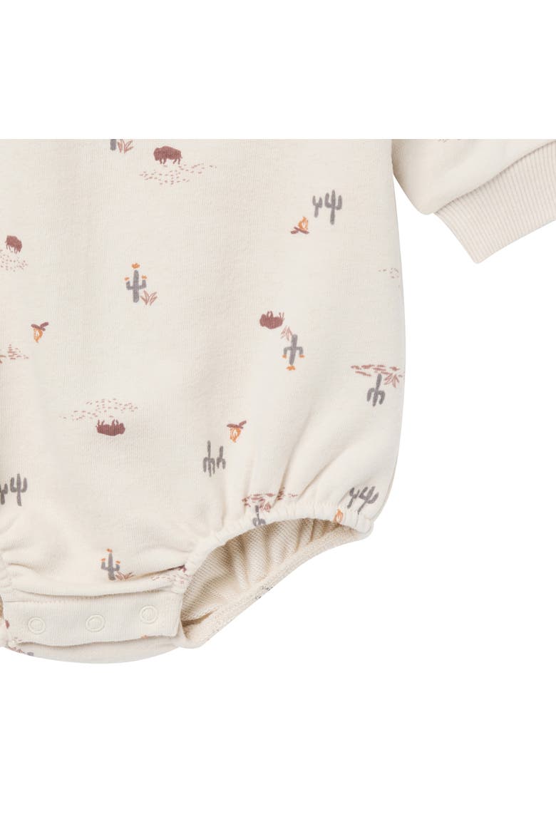 Long Sleeve Bubble Romper, Alternate, color, Buffalo Desert