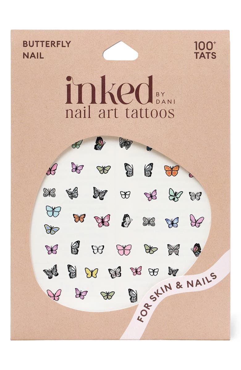 INKED by Dani Butterfly Nail Art Temporary Tattoos, Alternate, color, Multi