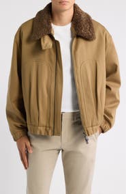 Emporio Armani Faux Fur Collar Jacket