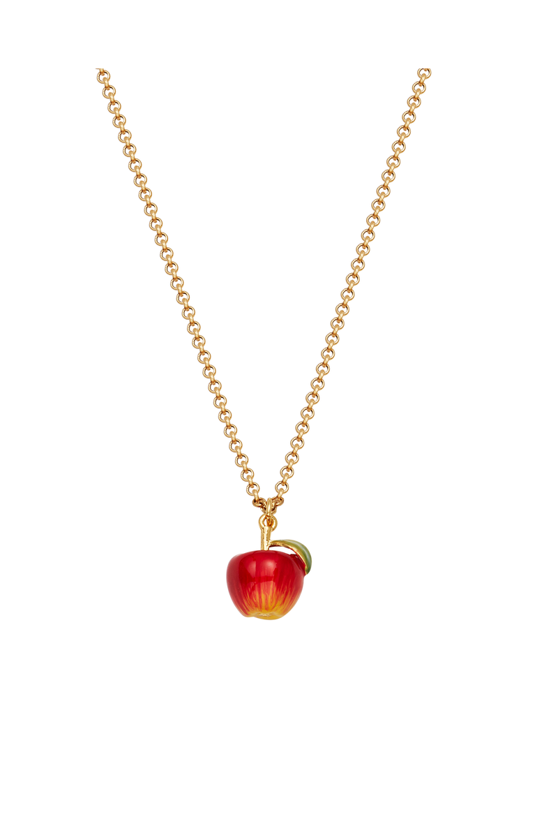 Apple Necklace, Alternate, color, Gold