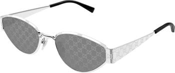 55mm Geometric Sunglasses