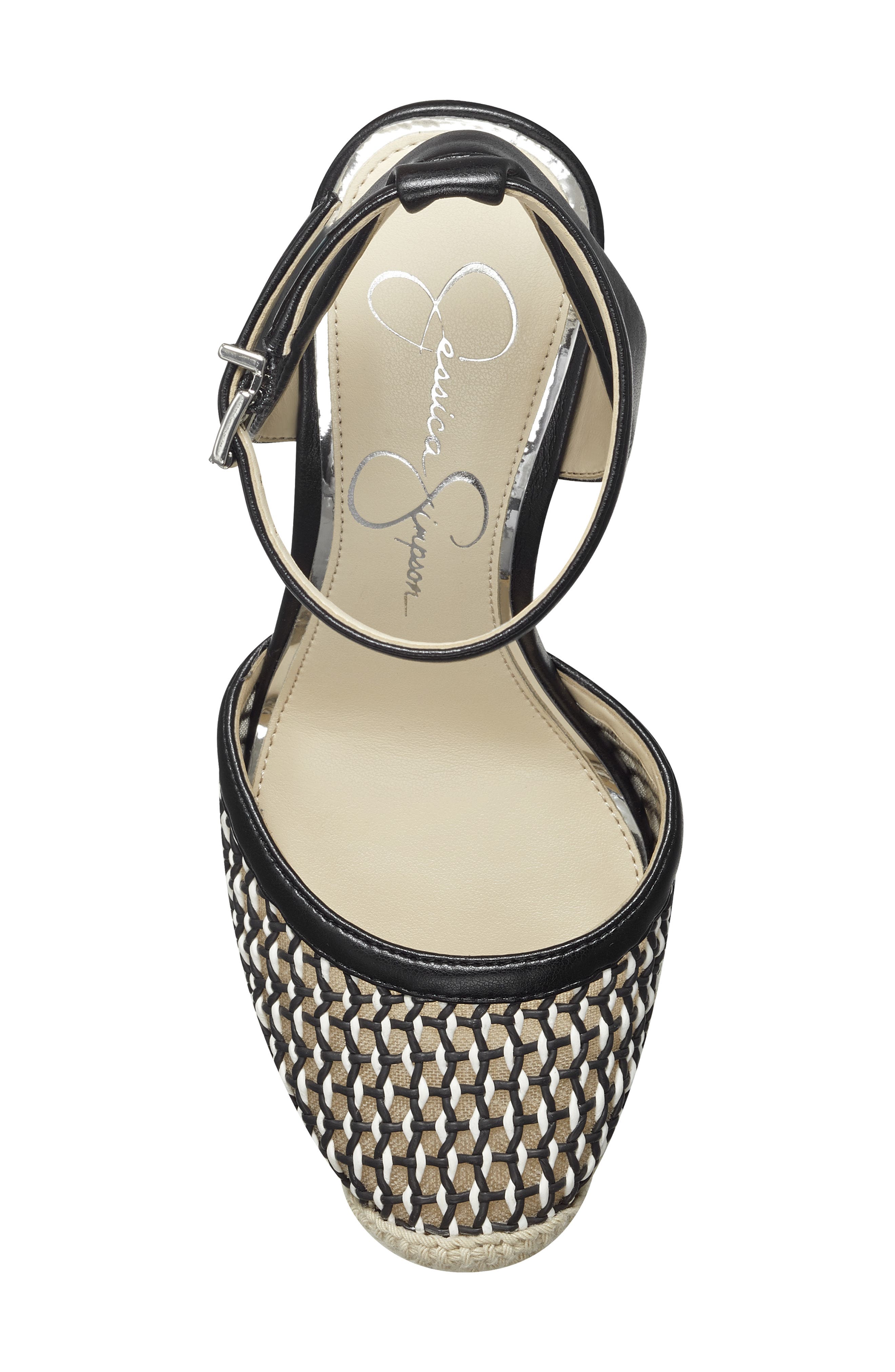 Jessica Simpson Zestah Ankle Strap Espadrille Wedge, Alternate, color, 