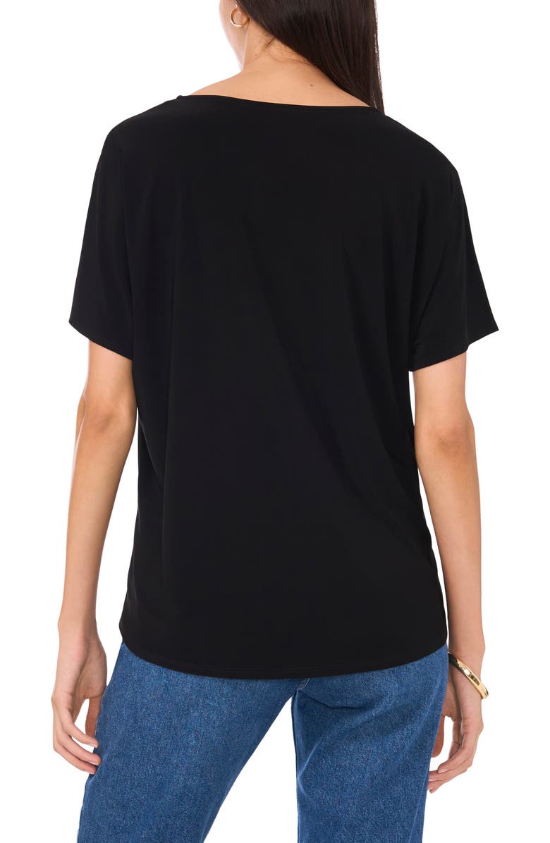 Vince Camuto High-Low Relaxed Fit T-Shirt, Alternate, color, Rich Black