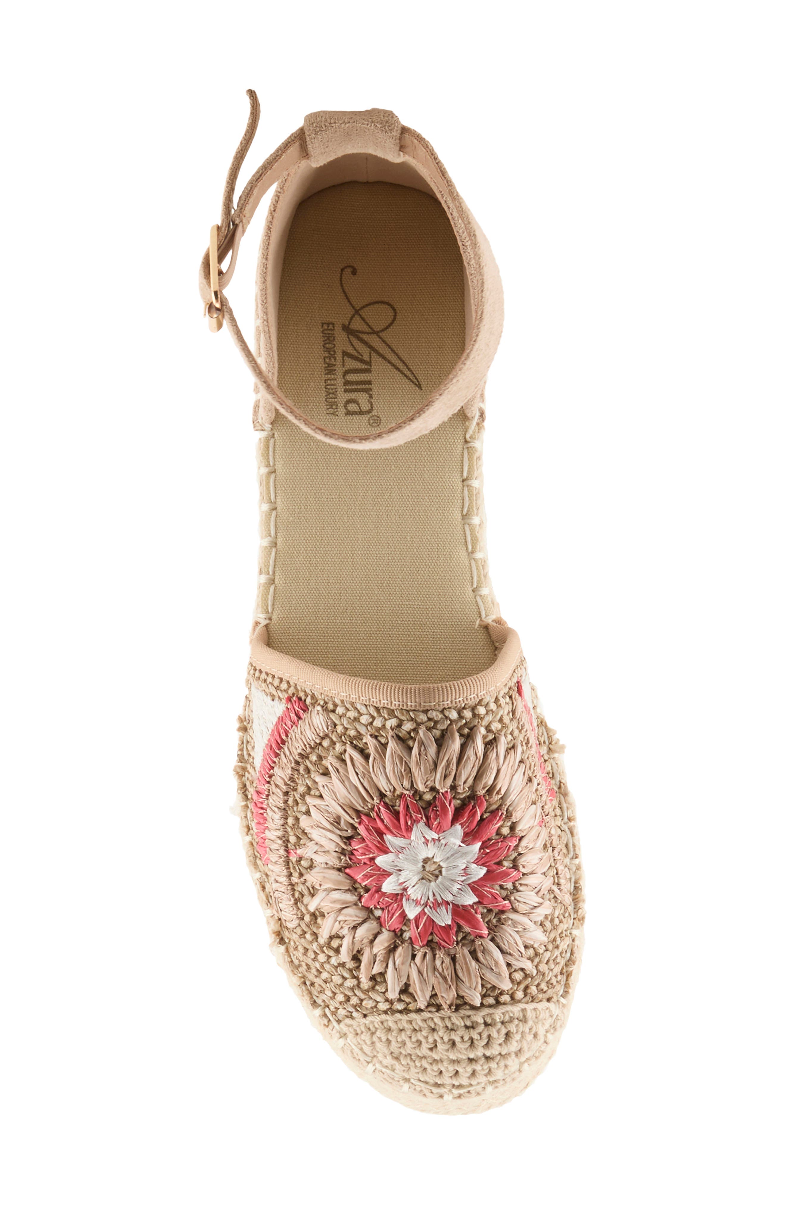 AZURA BY SPRING STEP Endless Luv Espadrille Platform Sandal, Alternate, color, Beige Multi