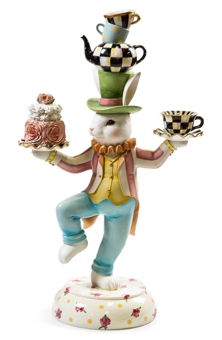 MACKENZIE CHILDS Rose Rabbit Centerpiece, Main, color, Multi