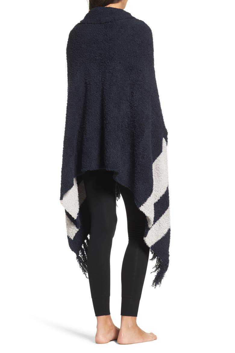 CozyChic™ Malibu Wrap, Alternate, color, INDIGO/ OYSTER STRIPE