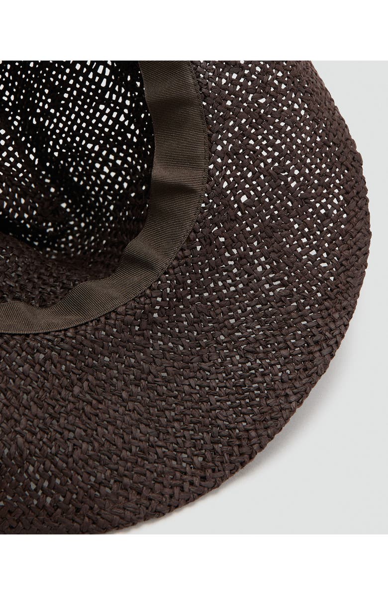 MANGO Straw Hat with Shells, Alternate, color,
