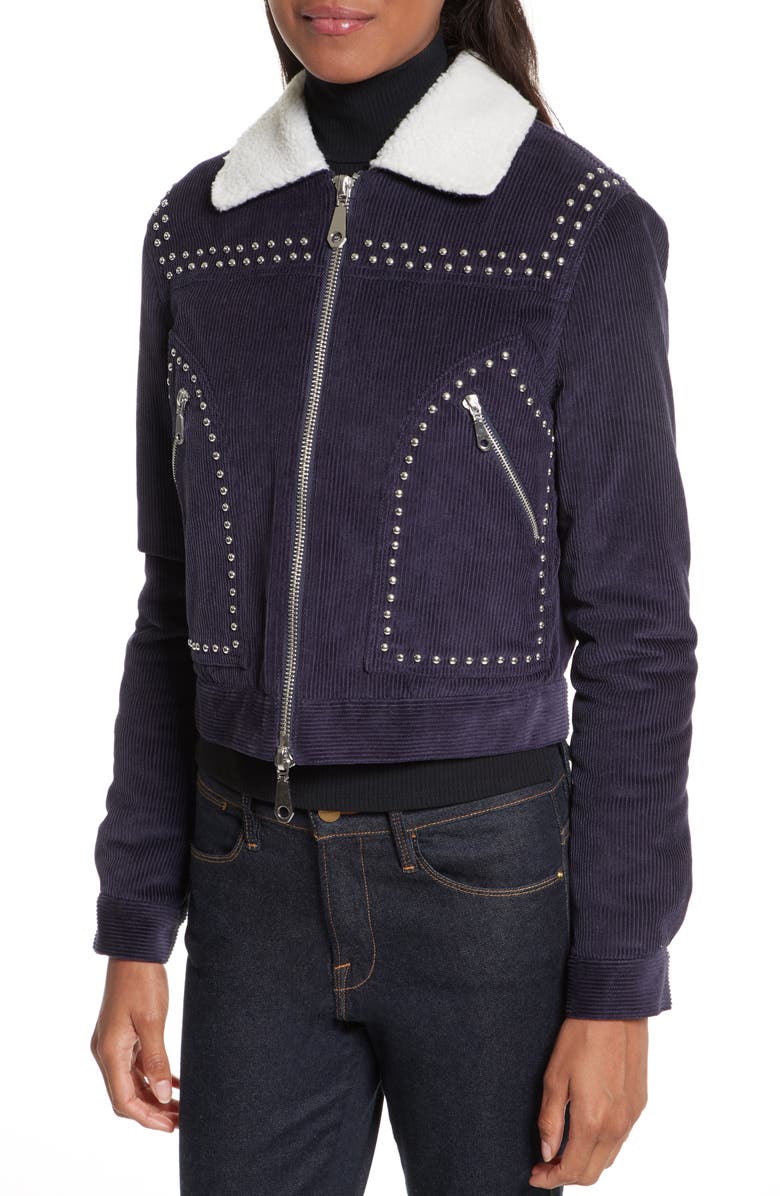 Rebecca Minkoff Koshova Faux Shearling Jacket, Alternate, color, 
