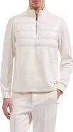 Bugatchi Soft Touch Quilted Quarter Zip Pullover