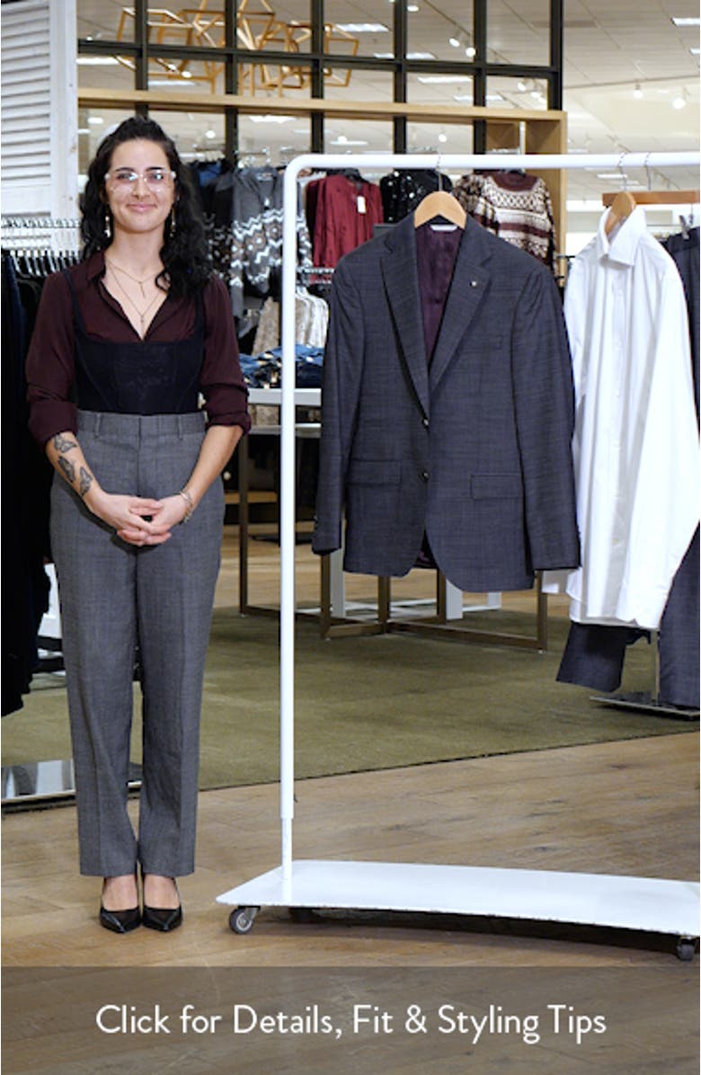 Esprit Charcoal Grey Mélange Wool Suit, sales video thumbnail