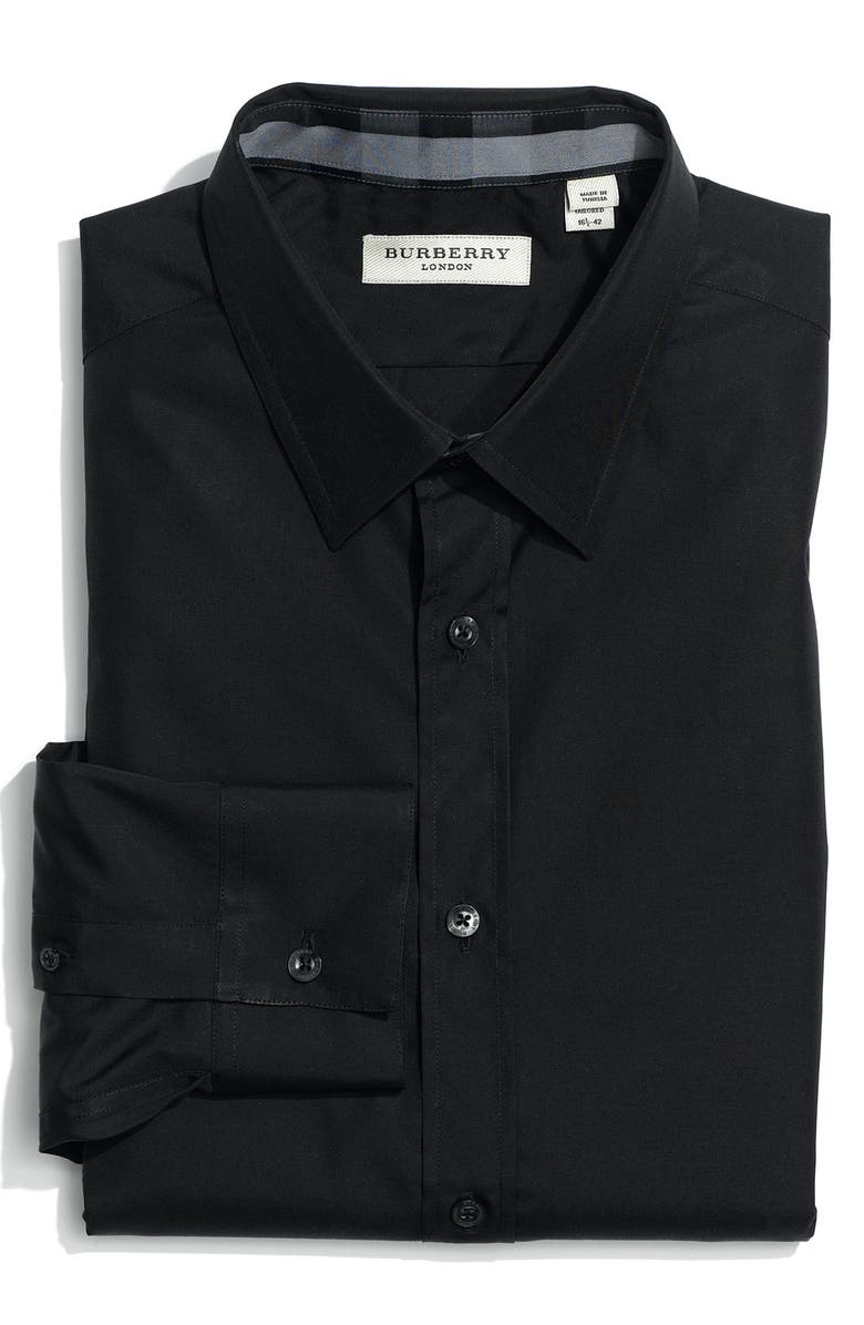 Burberry London Trim Fit Dress Shirt, Main, color, 