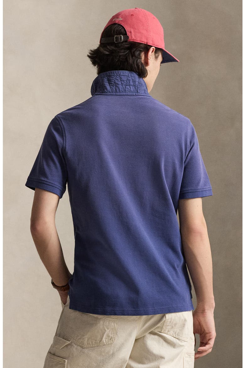 Classic Fit Horse Appliqué Polo Shirt, Alternate, color, LIGHT NAVY