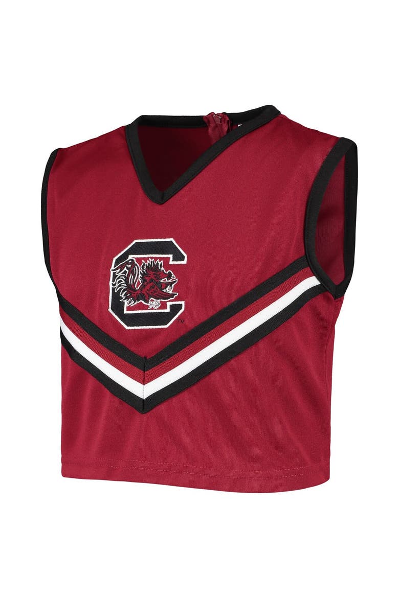 Girls Youth Garnet South Carolina Gamecocks Two-Piece Cheer Set, Alternate, color, Garnet