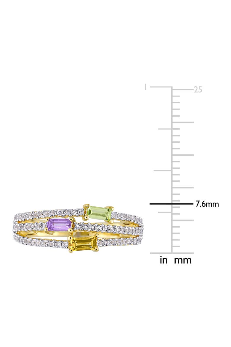 Amethyst Citrine Peridot & White Topaz Ring, Alternate, color, GOLD MULTI