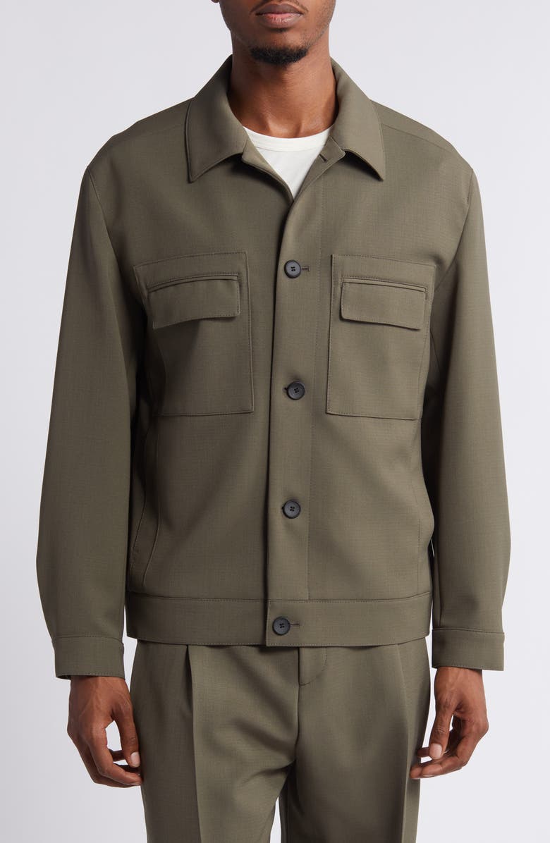 HUGO Julian Stretch Virgin Wool Blend Jacket, Alternate, color, 