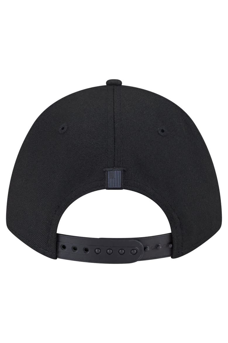 Men's New Era  Black Philadelphia 76ers Game Day Flag A-Frame 9FORTY Adjustable Hat, Alternate, color, Black