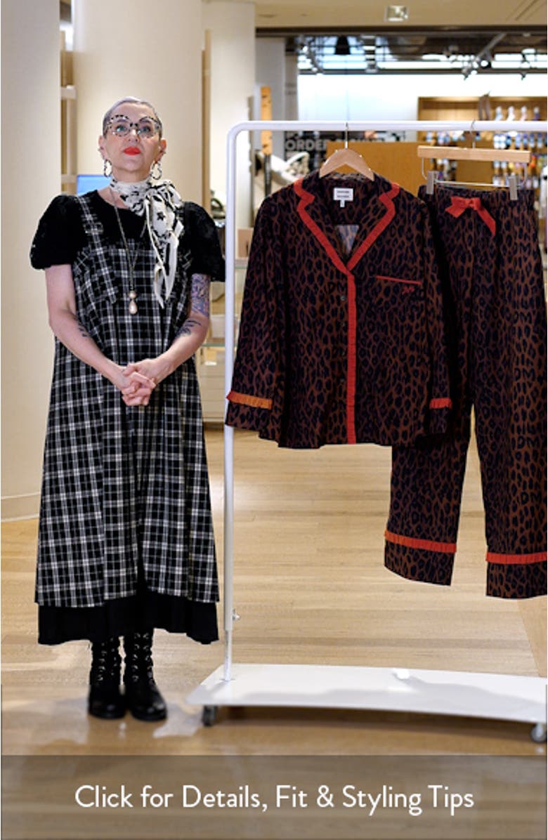 Antonia Leopard Print Pajamas, sales video thumbnail