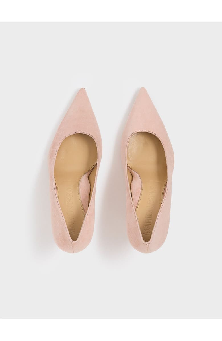 MARION PARKE Classic Pump 85 | Suede, Alternate, color, Powder