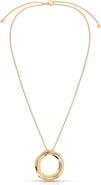 Ettika Open Circle Pendant Necklace