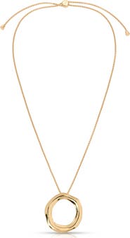 Ettika Open Circle Pendant Necklace