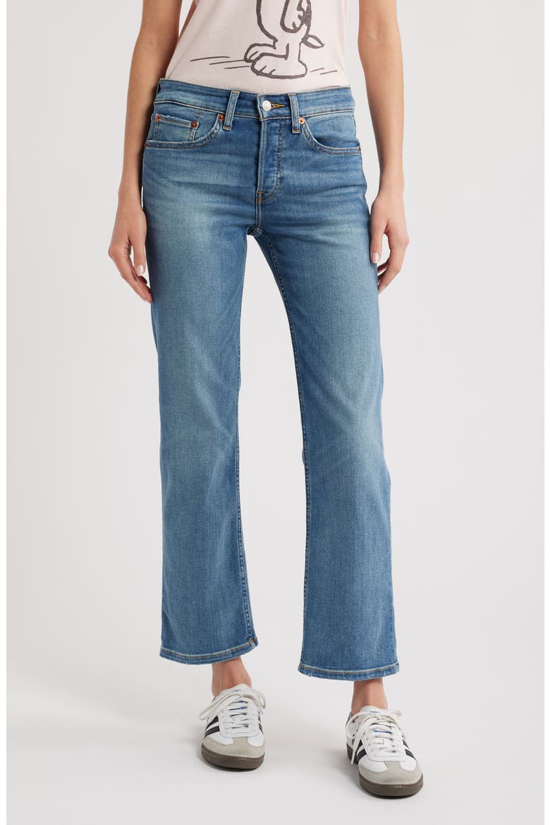 Slim Straight Crop Jeans, Main, color, BLASTED