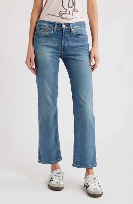Re/Done Slim Straight Crop Jeans