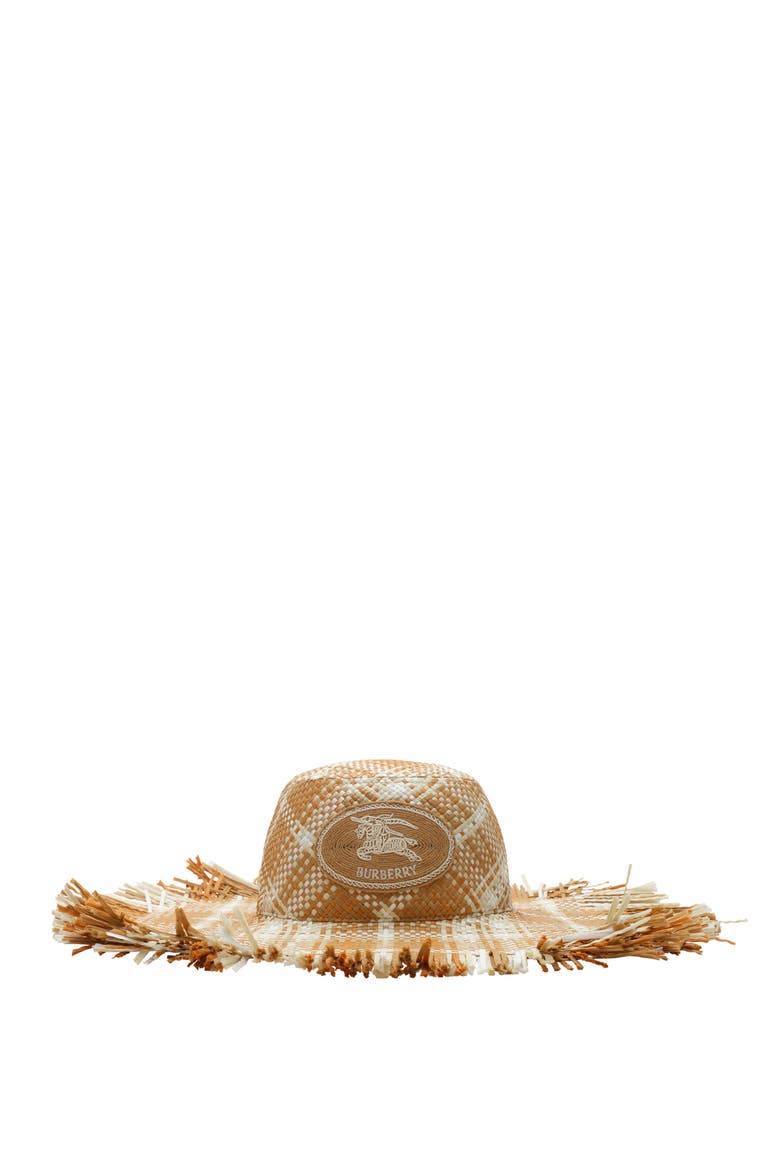 Knight Stamp Raffia-effect Sun Hat, Main, color, Finch beige