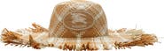 Burberry Knight Stamp Raffia-effect Sun Hat