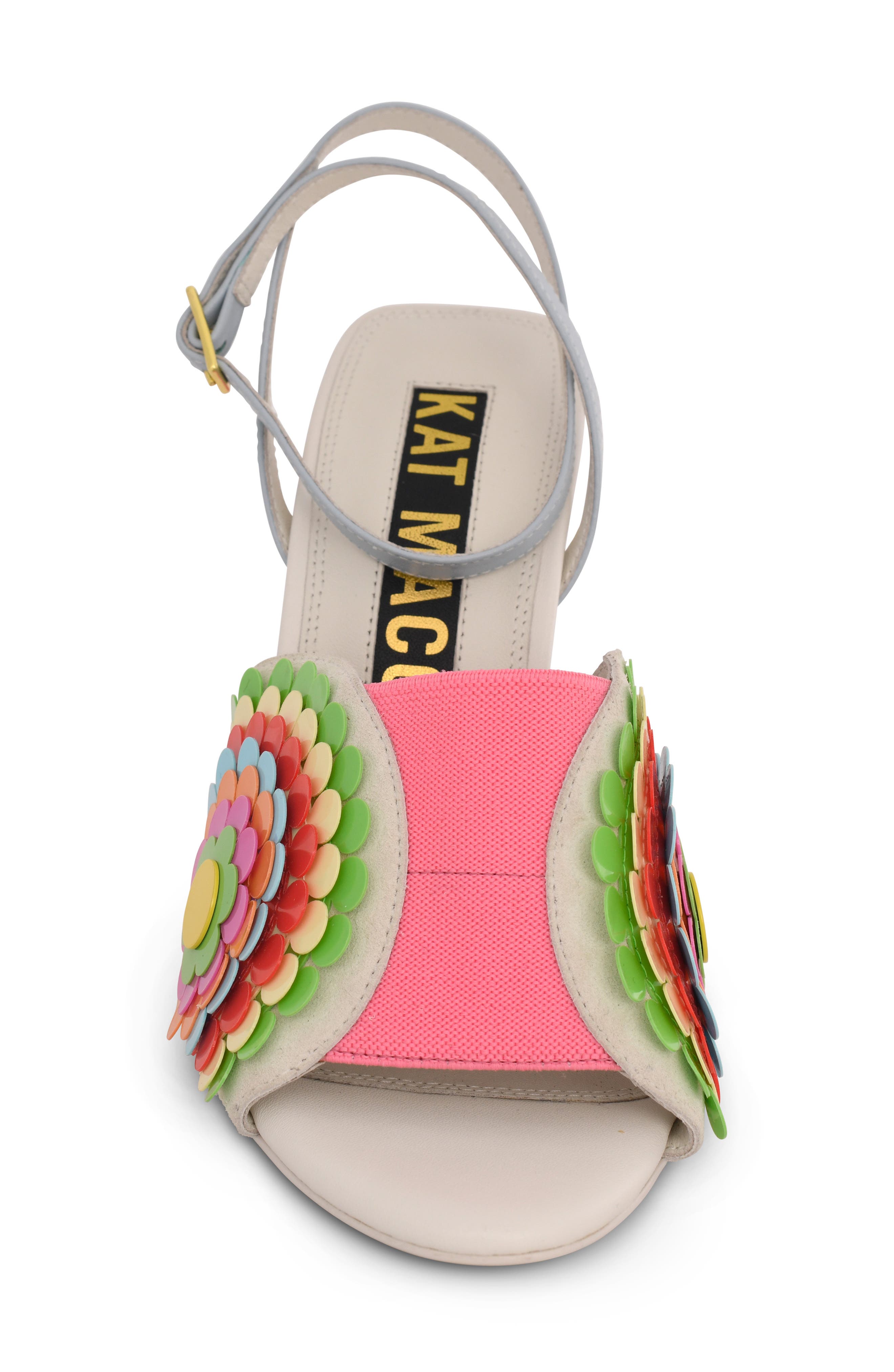 KAT MACONIE Carmel Floral Appliquè Ankle Strap Sandal, Alternate, color, 