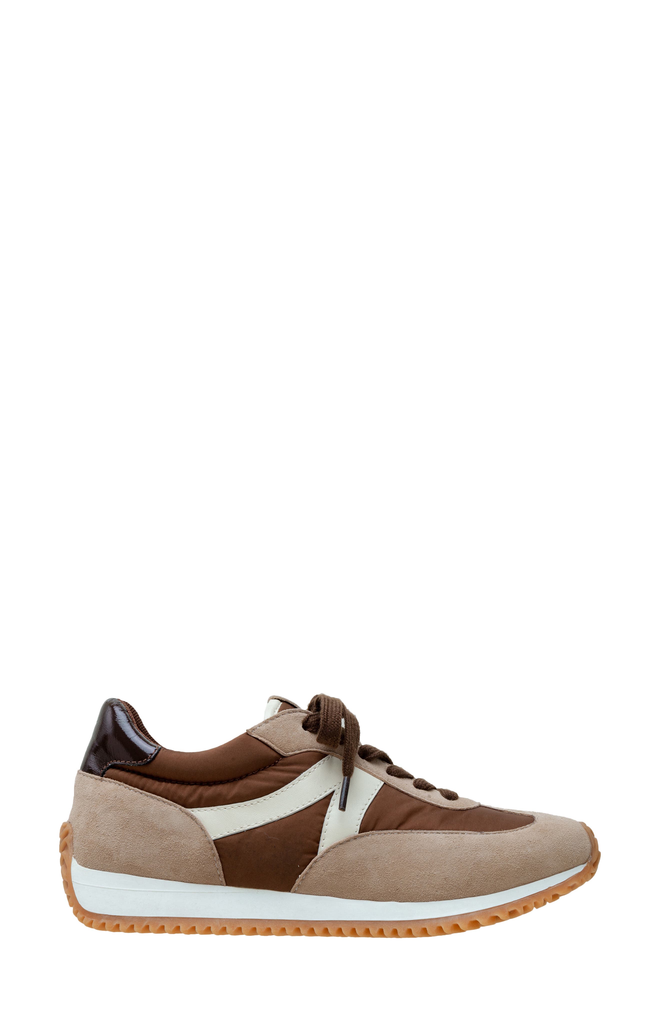 Linea Paolo Kaisa Sneaker, Alternate, color, Taupe/ Chocolate/ Ivory