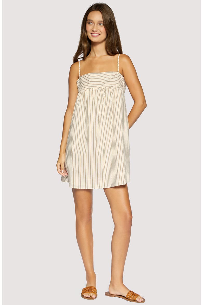 Lido Affair Mini Sundress, Alternate, color, CREAM BROWN