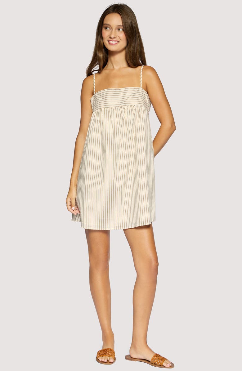 Lost + Wander Lido Affair Mini Sundress, Alternate, color, Cream Brown