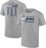 FANATICS Men's Fanatics  Heather Gray New England Patriots Super Bowl LX Roster T-Shirt