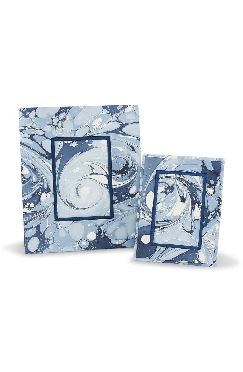 Inner Child Hand-Marbled Picture Frame - 4x6, Alternate, color, Ocean Wave