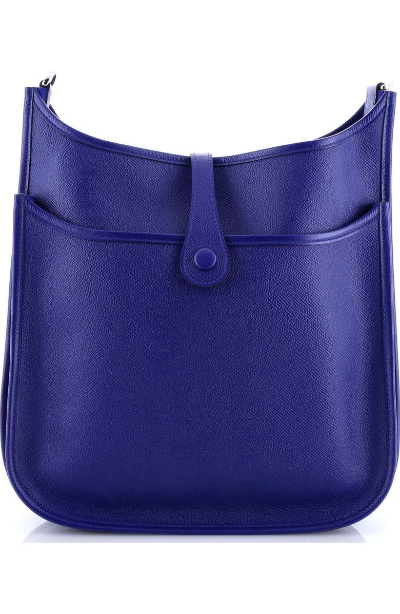 Pre-Owned Hermes Evelyne Bag Gen III Epsom PM, Alternate, color, Bleu Electrique