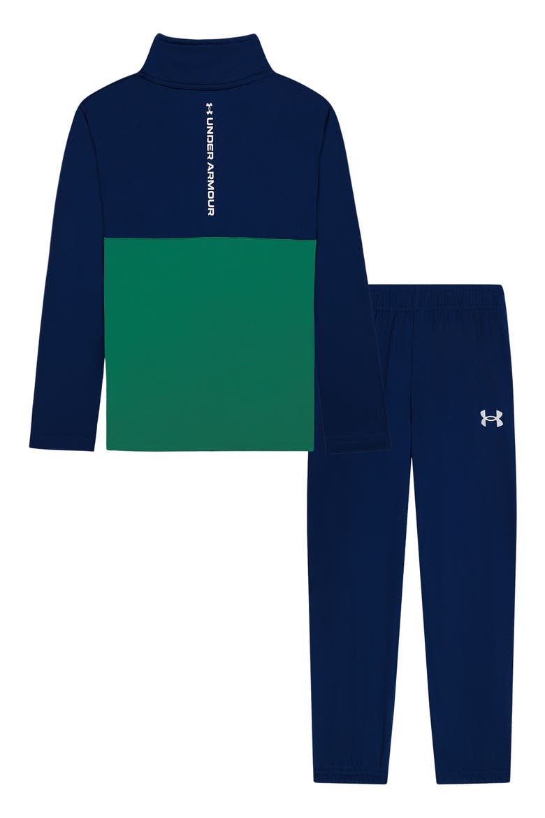 Kids' UA Tech Quarter Zip Pullover and Pants Set, Alternate, color, BLACKOUT NAVY