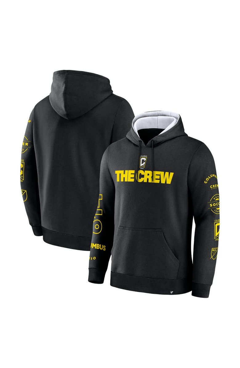 FANATICS Men's Fanatics Black Columbus Crew Penalty Kick Legacy Pullover Hoodie, Alternate, color,